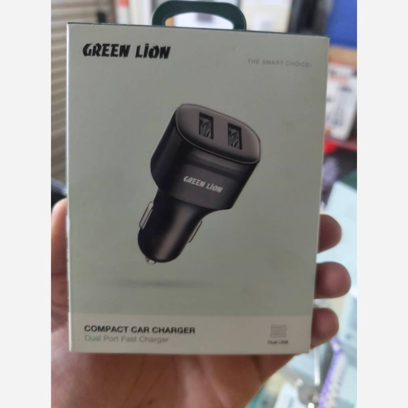 شارژر فندکی دو پورت 12 وات گرین لاین - Dual Port Car Charger 12W