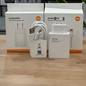شارژر دیواری شیائومی مدل 33 وات به همراه کابل تبدیل USB-C  (غیر اصلی و کیفیت خوب )