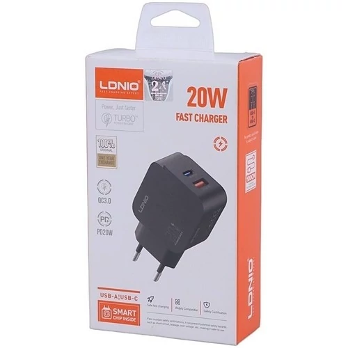 شارژر دیواری 20 وات الدنیو Ldnio مدل Q1 دو پورت