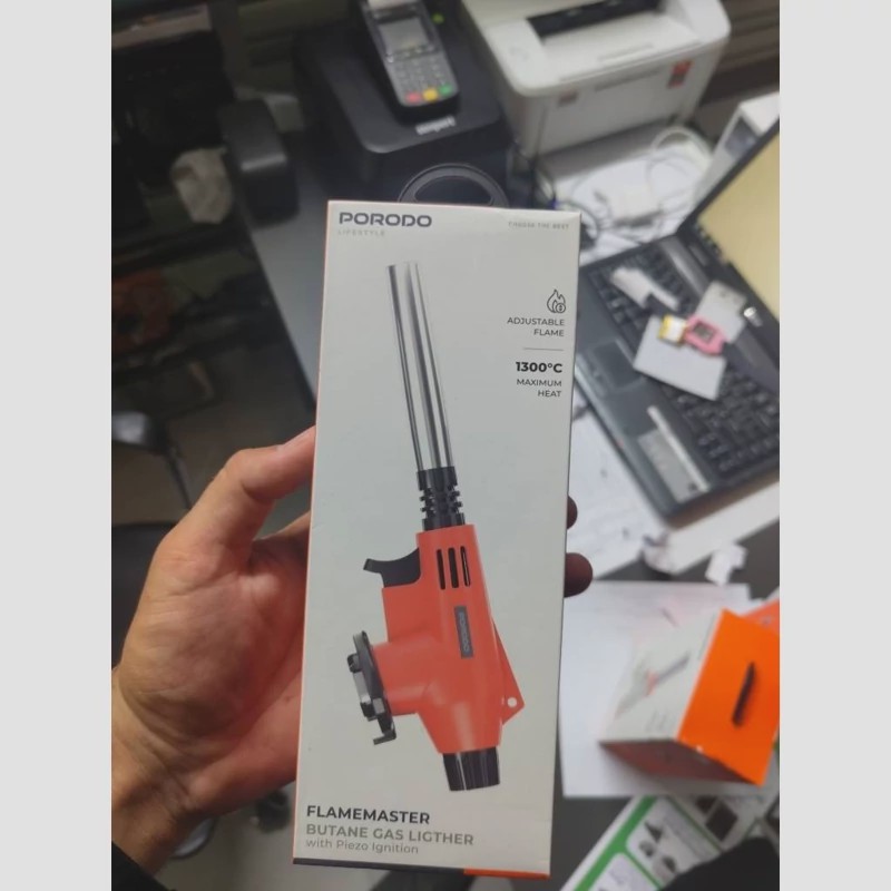 سر شعله فندکی پرودو Porodo Flamemaster Butane Gas Lighter PDLFST930